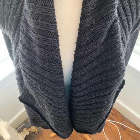 EXPRESS chunky ribbed open waterfall cardigan - Picture 3 of 8